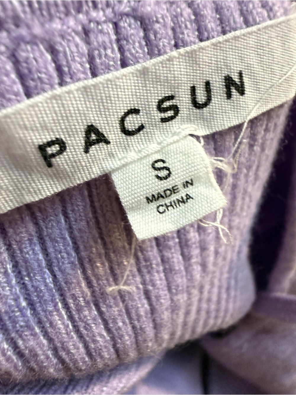 PacSun Lavender Ribbed Knit Bralette Cami - Picture 4 of 4